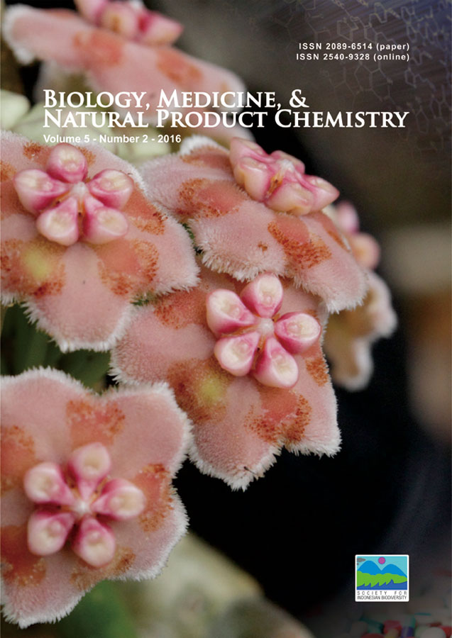 Biology, Medicine, & Natural Product Chemistry 5 (2), 2016